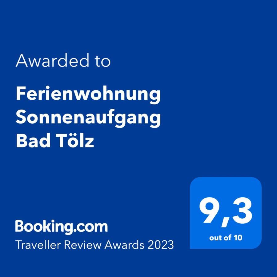 Ferienwohnung Sonnenaufgang Bad Toelz Exteriör bild